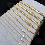 SOLID 14K Real Gold Miami Cuban Link Chain 14K Gold Chain Gold Men Ladies Heavy Chain Necklace