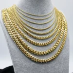 SOLID 14K Real Gold Miami Cuban Link Chain 14K Gold Chain Gold Men Ladies Heavy Chain Necklace - Image 2