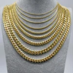 SOLID 14K Real Gold Miami Cuban Link Chain 14K Gold Chain Gold Men Ladies Heavy Chain Necklace - Image 3