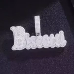 Custom Unisex Hip Hop Moissanite Brilliant Cut Pendant 4CT 925 Sterling Silver Certified Trendy Exclusive