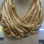 Design Custom Solid 14K Real Yellow Gold Heavy Plain Miami Cuban Curb Link Chain for Men