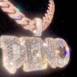 Custom Letter Name Ice Chain Silver Pendant Moissanite VVS Hip Hop Jewelry - Image 4